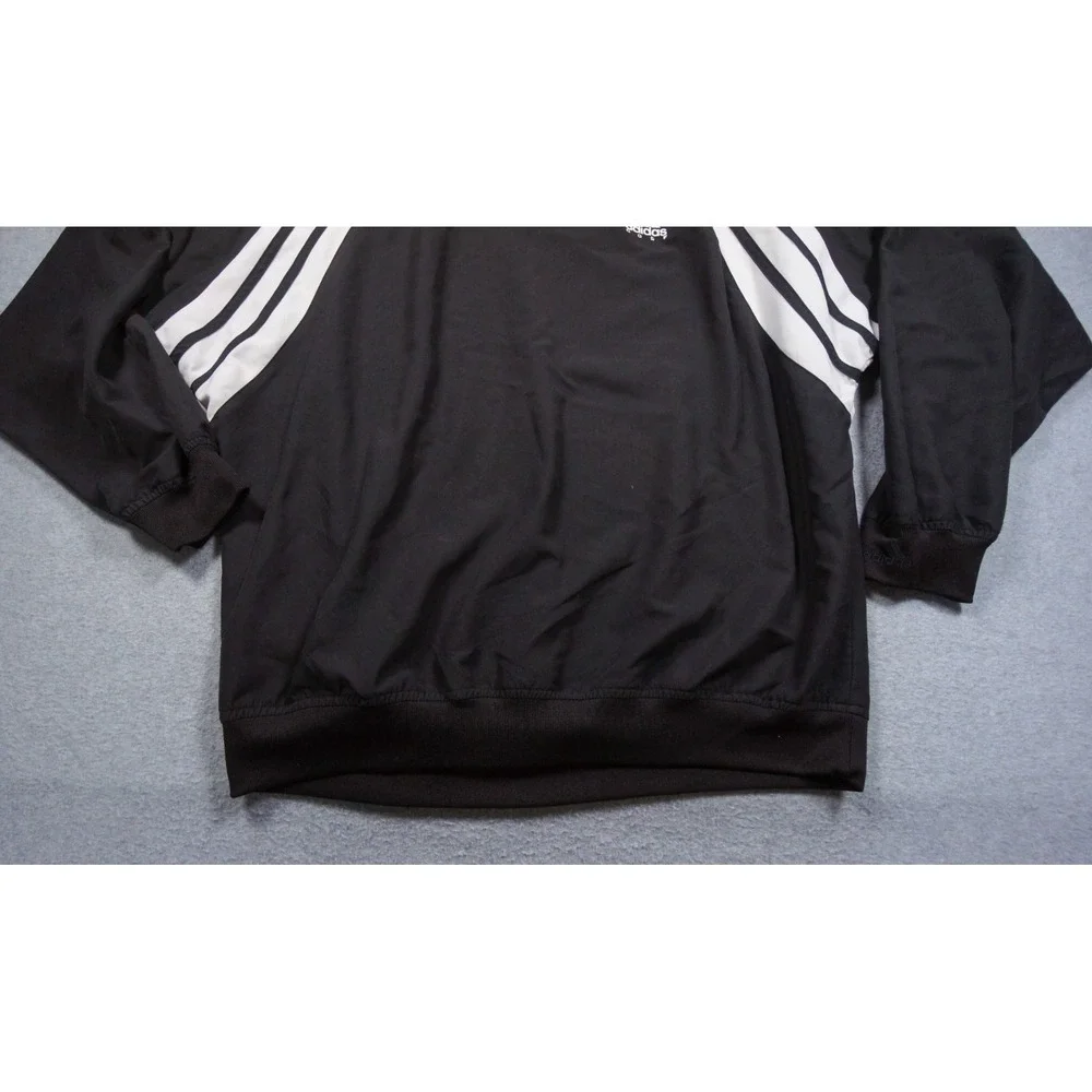 Vintage Adidas Jacket Mens XLarge Black Golf Windbreaker Pullover Outdoors Y2K
